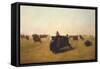 Buffalo Hunt on the Plains, 1872-William J. Hays-Framed Stretched Canvas