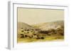 Buffalo Hunt, Surround, circa 1832-George Catlin-Framed Giclee Print