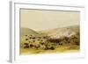 Buffalo Hunt, Surround, circa 1832-George Catlin-Framed Giclee Print