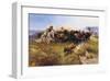 Buffalo Hunt-Charles Marion Russell-Framed Art Print