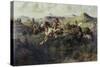 Buffalo Hunt-Edgar Samuel Paxson-Stretched Canvas