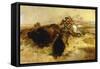 Buffalo Hunt-Charles Marion Russell-Framed Stretched Canvas