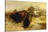 Buffalo Hunt-Charles Marion Russell-Stretched Canvas