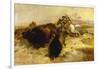 Buffalo Hunt-Charles Marion Russell-Framed Giclee Print