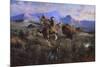 Buffalo Hunt-Edgar Samuel Paxson-Mounted Giclee Print