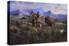 Buffalo Hunt-Edgar Samuel Paxson-Stretched Canvas