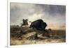 Buffalo Hunt-Astley David Middleton Cooper-Framed Giclee Print