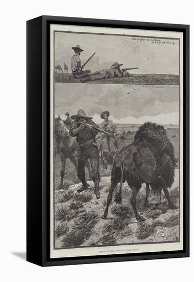 Buffalo Hunters in Montana, North America-Richard Caton Woodville II-Framed Stretched Canvas