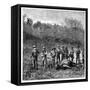 Buffalo Hunters in the Transvaal, South Africa, C1890-null-Framed Stretched Canvas