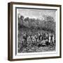 Buffalo Hunters in the Transvaal, South Africa, C1890-null-Framed Giclee Print