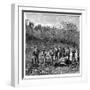 Buffalo Hunters in the Transvaal, South Africa, C1890-null-Framed Giclee Print