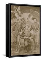 Buffalo Hunters-Mrs. M. Gainsford Photo Arts-Framed Stretched Canvas