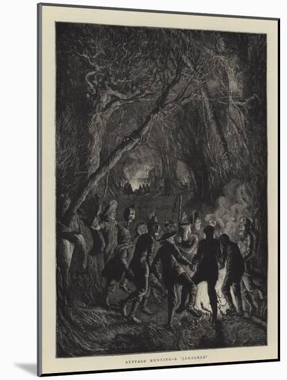 Buffalo Hunting, a Jamboree-Arthur Boyd Houghton-Mounted Giclee Print