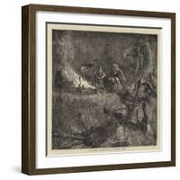 Buffalo Hunting, Camping Out-Arthur Boyd Houghton-Framed Giclee Print