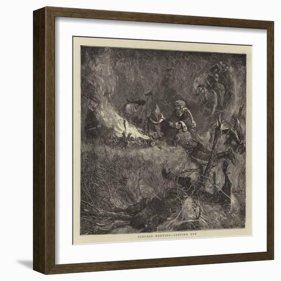 Buffalo Hunting, Camping Out-Arthur Boyd Houghton-Framed Giclee Print