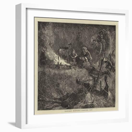 Buffalo Hunting, Camping Out-Arthur Boyd Houghton-Framed Giclee Print