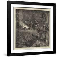 Buffalo Hunting, Camping Out-Arthur Boyd Houghton-Framed Giclee Print