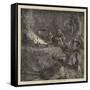 Buffalo Hunting, Camping Out-Arthur Boyd Houghton-Framed Stretched Canvas