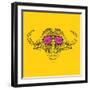 Buffalo in Pink Glasses-Lisa Kroll-Framed Art Print