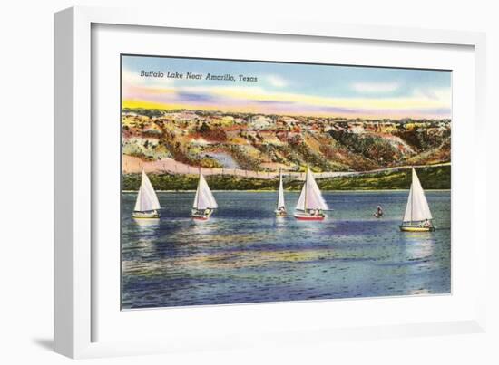 Buffalo Lake, Amarillo, Texas-null-Framed Art Print