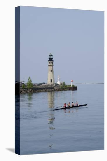 Buffalo Lighthouse, 1833, Us Coast Guard Base, Lake Erie, Buffalo, New York, USA-Cindy Miller Hopkins-Stretched Canvas