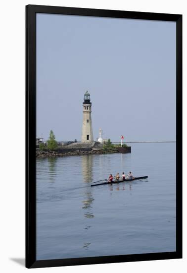 Buffalo Lighthouse, 1833, Us Coast Guard Base, Lake Erie, Buffalo, New York, USA-Cindy Miller Hopkins-Framed Photographic Print