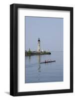 Buffalo Lighthouse, 1833, Us Coast Guard Base, Lake Erie, Buffalo, New York, USA-Cindy Miller Hopkins-Framed Photographic Print