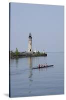 Buffalo Lighthouse, 1833, Us Coast Guard Base, Lake Erie, Buffalo, New York, USA-Cindy Miller Hopkins-Stretched Canvas