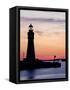 Buffalo Lighthouse, Buffalo Port, New York State, United States of America, North America-Richard Cummins-Framed Stretched Canvas