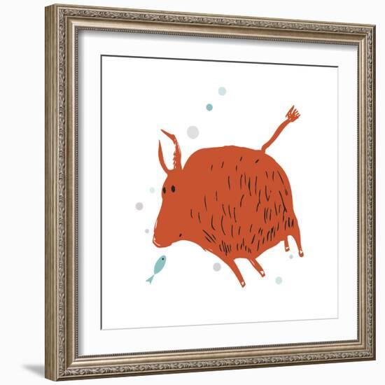 Buffalo Love-Carla Martell-Framed Giclee Print