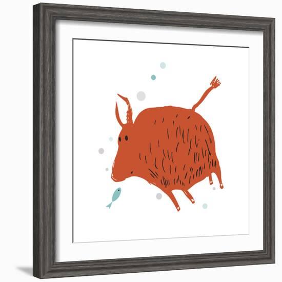 Buffalo Love-Carla Martell-Framed Giclee Print