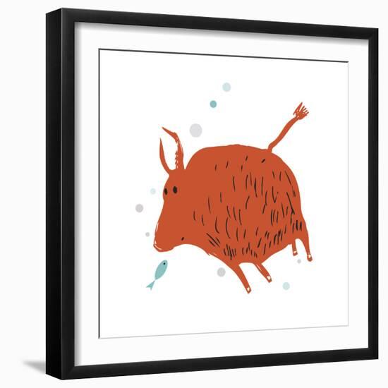 Buffalo Love-Carla Martell-Framed Giclee Print