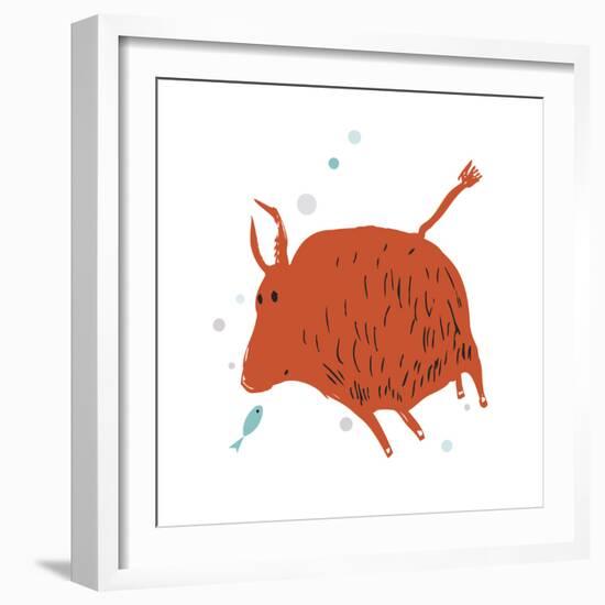 Buffalo Love-Carla Martell-Framed Giclee Print