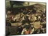 Buffalo Market in Maccarese, Ca 1755-Giuseppe Bottani-Mounted Giclee Print