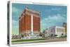 Buffalo, New York - Exterior View of Hotel Statler and NY State Office Bldg-Lantern Press-Stretched Canvas