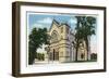 Buffalo, New York, Exterior View of St. Joseph's Cathedral with Spires Removed-Lantern Press-Framed Art Print