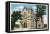 Buffalo, New York, Exterior View of St. Joseph's Cathedral with Spires Removed-Lantern Press-Framed Stretched Canvas