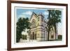 Buffalo, New York, Exterior View of St. Joseph's Cathedral with Spires Removed-Lantern Press-Framed Premium Giclee Print