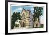 Buffalo, New York, Exterior View of St. Joseph's Cathedral with Spires Removed-Lantern Press-Framed Premium Giclee Print