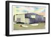 Buffalo, New York - Exterior View of the Buffalo Memorial Auditorium-Lantern Press-Framed Art Print