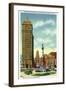 Buffalo, New York - Lafayette Square View of Liberty Bank Bldg, City Hall-Lantern Press-Framed Art Print