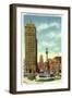 Buffalo, New York - Lafayette Square View of Liberty Bank Bldg, City Hall-Lantern Press-Framed Art Print