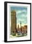 Buffalo, New York - Lafayette Square View of Liberty Bank Bldg, City Hall-Lantern Press-Framed Art Print