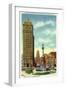 Buffalo, New York - Lafayette Square View of Liberty Bank Bldg, City Hall-Lantern Press-Framed Art Print