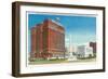 Buffalo, New York - NY State Office, Statler Hotel, McKinley Monument View-Lantern Press-Framed Art Print