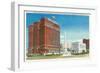 Buffalo, New York - NY State Office, Statler Hotel, McKinley Monument View-Lantern Press-Framed Art Print