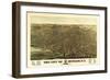 Buffalo, New York - Panoramic Map-Lantern Press-Framed Art Print