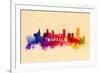 Buffalo, New York - Skyline Abstract-Lantern Press-Framed Art Print