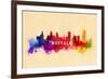 Buffalo, New York - Skyline Abstract-Lantern Press-Framed Premium Giclee Print