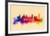 Buffalo, New York - Skyline Abstract-Lantern Press-Framed Premium Giclee Print